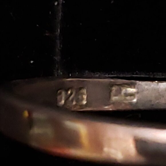 Ruby Navette & Blue Sapphire Sterling Ring - Picture 5 of 6